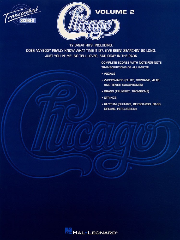 Chicago Transcribed Scores Volume 2 Sheet Music Transcribed Score 000672368