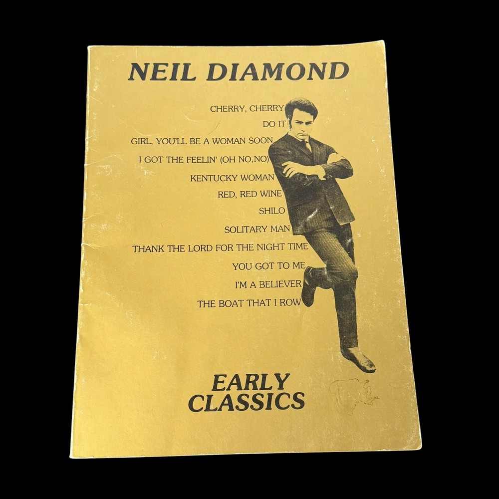 Neil Diamond Early Classics 1978 Original Songbook Lyrics & Sheet Music