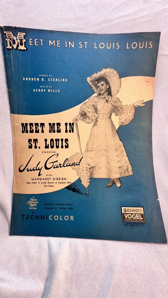 Meet Me In St Louis Louis – Andrew Sterling & Kerry Mills – Sheet Music 1935