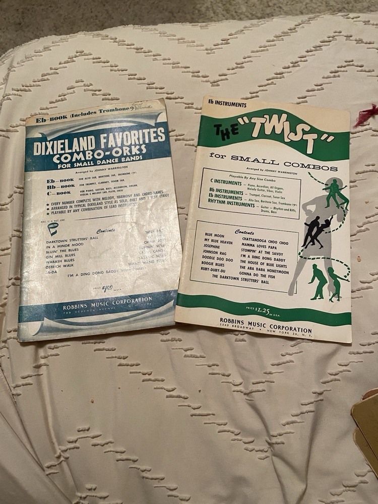 The Twist Sheet Music 1962 Robbins Music Corp & Dixieland Favorites