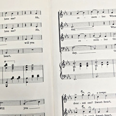 Will You Remember Sweetheart Sheet Music Piano Lyric 1944 SATB Choral Vtg