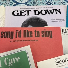 1970s Rock And Love Ballads Vintage Sheet Music Bundle (17 Pcs) Good Condition