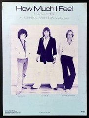 1978 AMBROSIA « HOW MUCH I FEEL » SHEET MUSIC – POP ROCK – YACHT ROCK