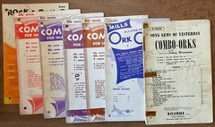 Group of 7 Combo-Ork music books from 1950&rsquo;s