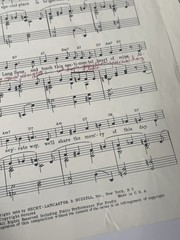 Painted Tainted Rose Al Martino Sheet Music 1963 DeAngelis Sawyer Signed