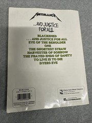 Metallica – .And Justice for All (Paperback) With Tablature 1989 Cherry Lane VTG