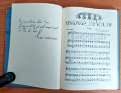 Singing Youth Song Book Forth printing 1937 Vintage Hardcover VGUC