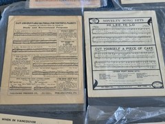 10 Vintage Antique Sheet Music Romantic Love War Songs variety LOT