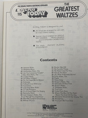 2 Books E-Z PLAY TODAY 115 Greatest Watzes, 84 Ballroom Favorites Organ Keyboard