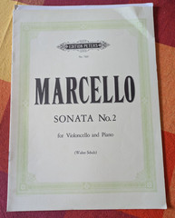 B Marcello Sonata II for Violincello and Piano Ed Walter Schultz Edition Peters