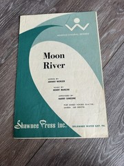 Vintage Moon River SATB Choral Sheet Music Henry Mancini Johnny Mercer