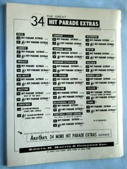 34 Hit Parade Extras Spinet Hammond Organ Models 80 Pages 1958 Music Book