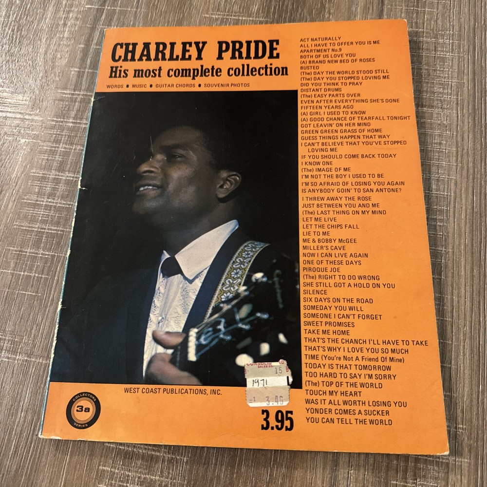 Charlie Pride Songbook Complete Collection 144 Pages (N5)