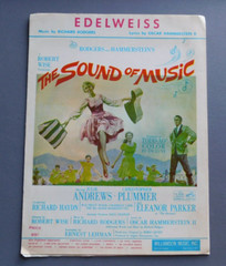 Edelweiss: from « The Sound of Music » – 1959 sheet music – see condition