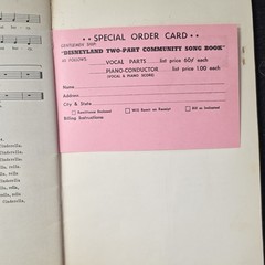 Disneyland Two-Part Community Song Book for Choir Voice/Piano Hansen CH 2441