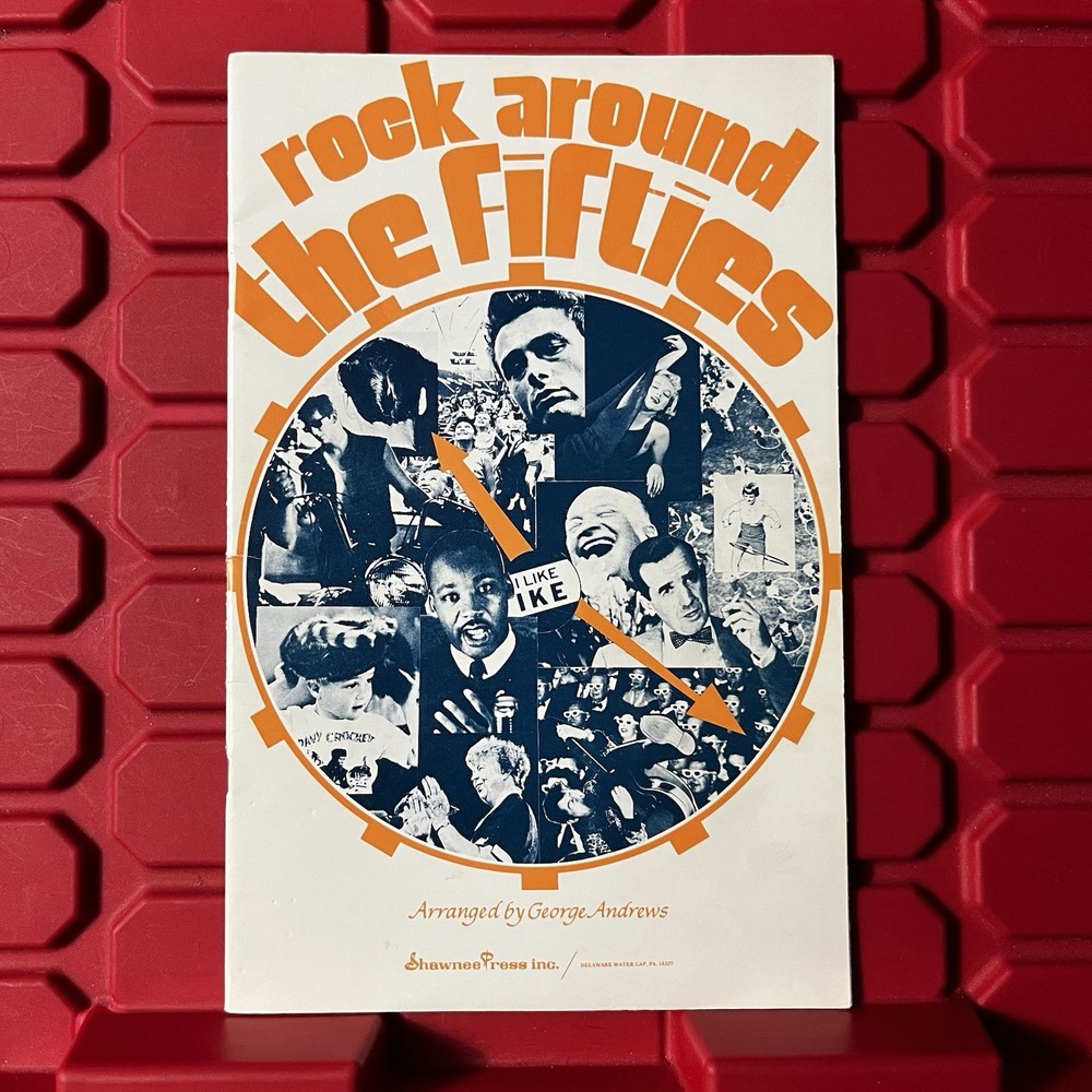 Rock Around The Fifties 50s Montage Song Sheet Music Booklet Vintage 1976