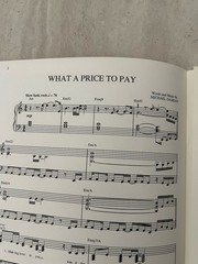 MICHAEL DAMIAN 1991 sheet music WHAT A PRICE TO PAY 5 pages (NM shape)