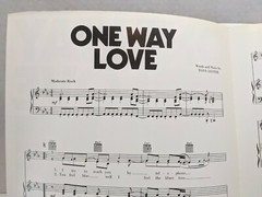 One Way Love Sheet Music Bandit Piano Voice Guitar 70s POP Rock N Roll F2Ai