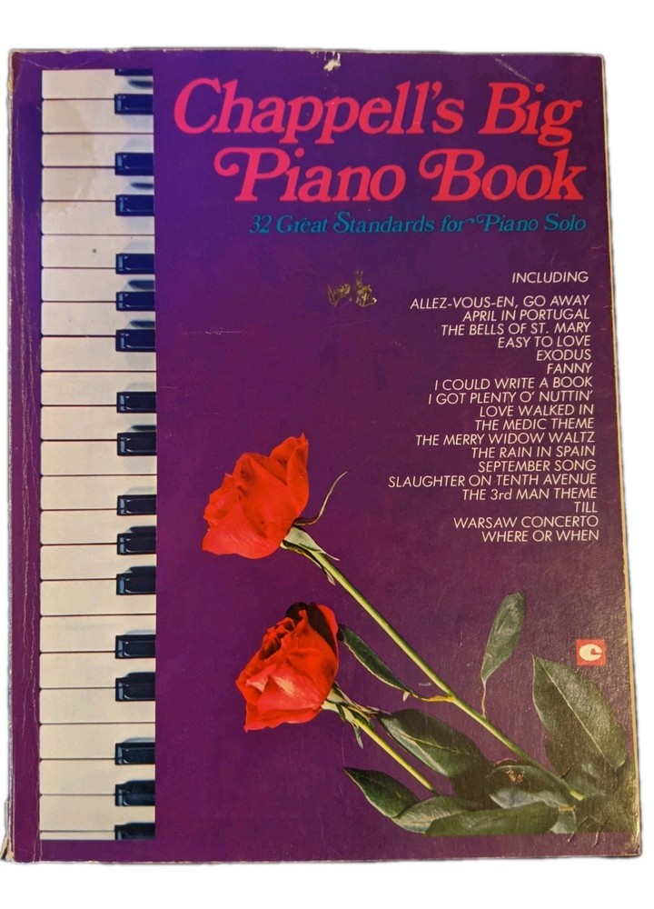 Chappell&rsquo;s Big Piano Book 32 Great Standards for Piano Solo Sheet Music Book