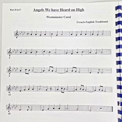 28 Christmas Carols for French Horn Quartet Parts I to IV in F Music Book Scores