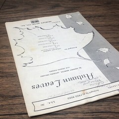 Rare 1955 Vintage AUTUMN LEAVES by Joseph Kosma Song Two Part Chorus Music Sheet