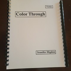 Jennifer Higdon: Color Through for Violin, Cello, Piano; Score and Parts