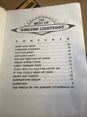 Gordon Lightfoot Songbook Piano Guitar Voice Good Condition