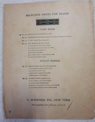 Piano Violin Sheet Music Staccato Etude De Salon Bohm Schirmer Vtg 1905 G