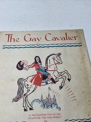 VINTAGE MUSIC SHEET THE GAY CAVALIER HORSE ELLA KETTERER CASTLE ALLAN & CO PIANO