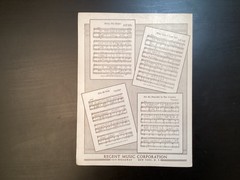 1956 Bill Haley Comet Sheet Music Saints Rock N&rsquo; Roll, See you Later Alligator