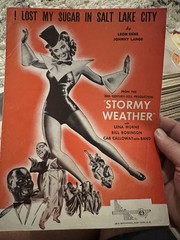 A 1929 9×12 Lena Horne Sheet Music from movie STORMY WEATHER ‘Salt Lake City’