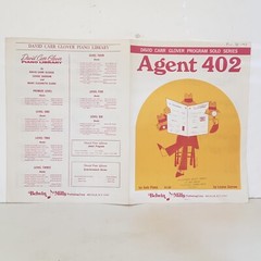 Vintage 1968 Agent 402 Piano Solo Sheet Music