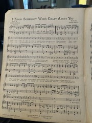 L 1919 James ‘Slap’ White sheet Music ‘Crazy About You’ Japanese Lantern Art