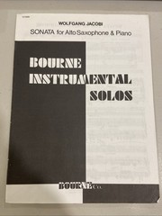 Wolfgang Jacobi Sonata for Alto Saxophone and Piano Bourne Music Co
