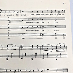 Will You Remember Sweetheart Sheet Music Piano Lyric 1944 SATB Choral Vtg