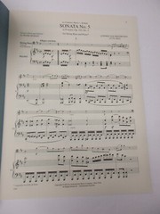 Beethoven Sonata #5 in D Major Op 102 #2 String Bass & Piano Sheet Music Book