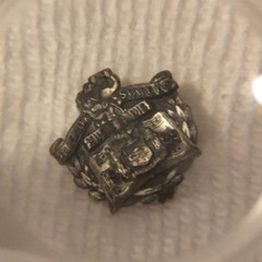 ANTIQUE 1939! All New York State H.S. Music Clinic Sterling Lapel Pin Tie Tack