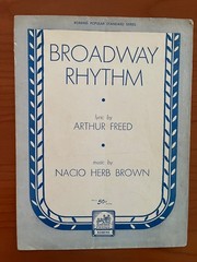 Broadway-themed sheet music collection – 5 different ones