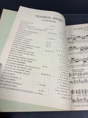 Vintage Tranquil Hours Piano Forte Music Book Theodore Presser 1901 Sabbath Dive