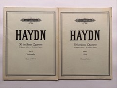 Haydn 30 Famous String Quartets Edition Peters Band II Viola & Cello Sheet Music