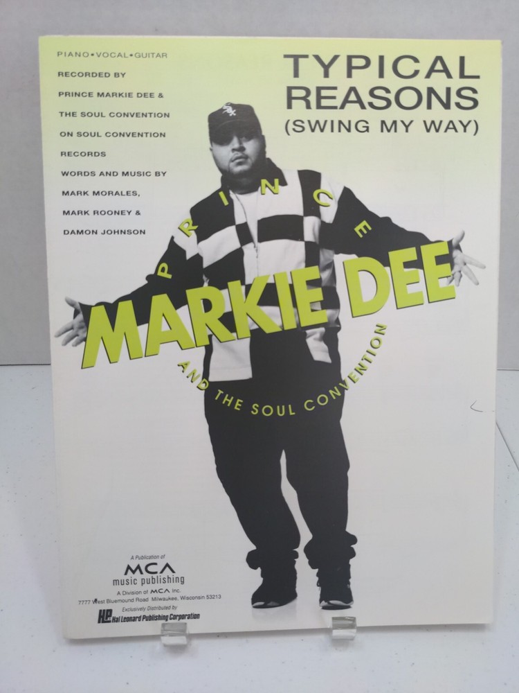Typical Reasons Swing My Way Markie Dee Sheet Music 90s Hip Hop Rap F5J