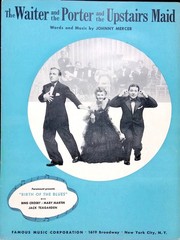 Waiter Porter And Upstairs Maid Sheet Music Birth Of The Blues Bing Crosby 1941