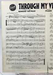 Through My Venetian Blind Trumpet Sheet Music By Mabel Wayne Leo Feist Inc 1936
