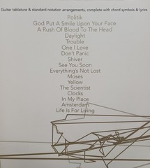 Coldplay Live 2003 Songs Arranged For Voice, Includes Lyrics & Chord Symbols
