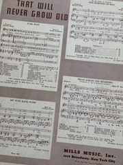 RARE! WORLD PEACE HYMN SHEET MUSIC FREDERICK CROMWEED 1939 MILLS MUSIC