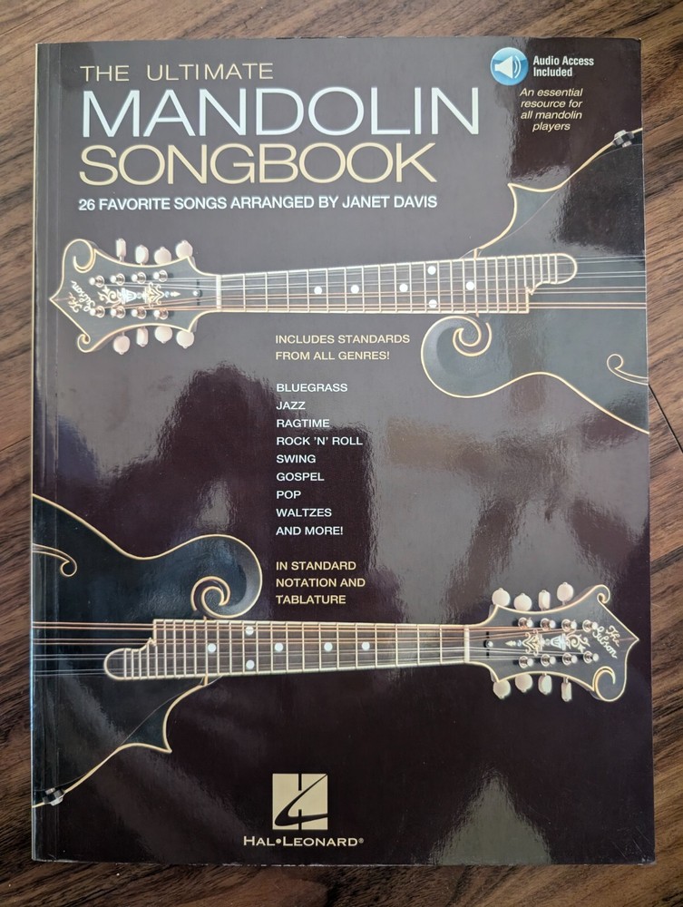 The Ultimate Mandolin Songbook Tab Sheet Music Play-Along Book Online Audio