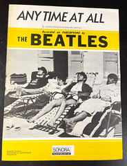 THE BEATLES RARE SHEET MUSIC « anytime at all »-SONORA-SCARCE! 35112