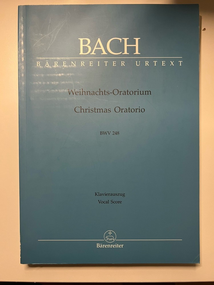 Weihnachts-Oratorium Christmas Oratorio BWV 248 Piano Voice Bach