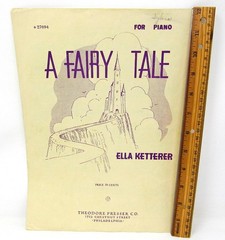 A Fairy Tale Sheet Music 1946 Piano only Clean Intermediate Ketterer US Seller
