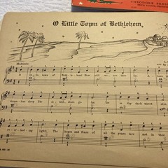 Vintage 1940s–50s Christmas Music Books Lot Schaum & Richter Holiday Decor